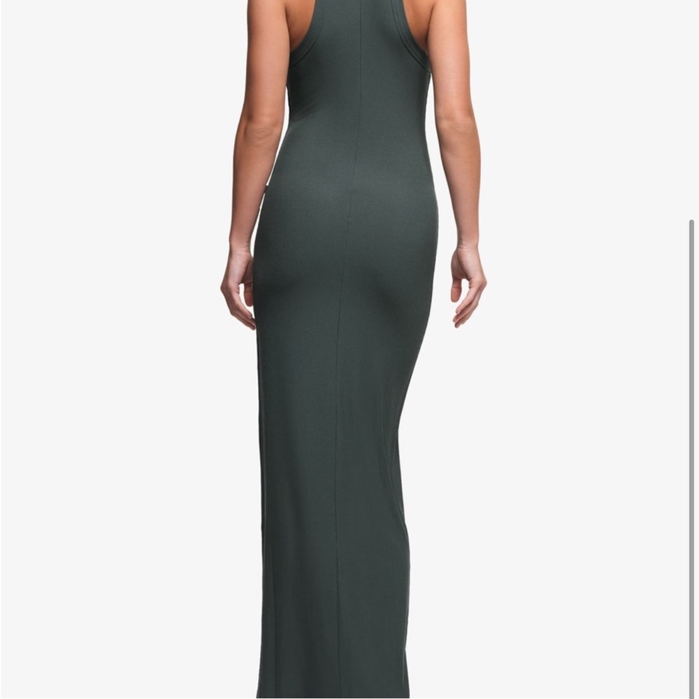 SKIMS NWT SOFT LOUNGE HIGH NECK TANK DRESS - DEEP SEA - Picture 3 of 8